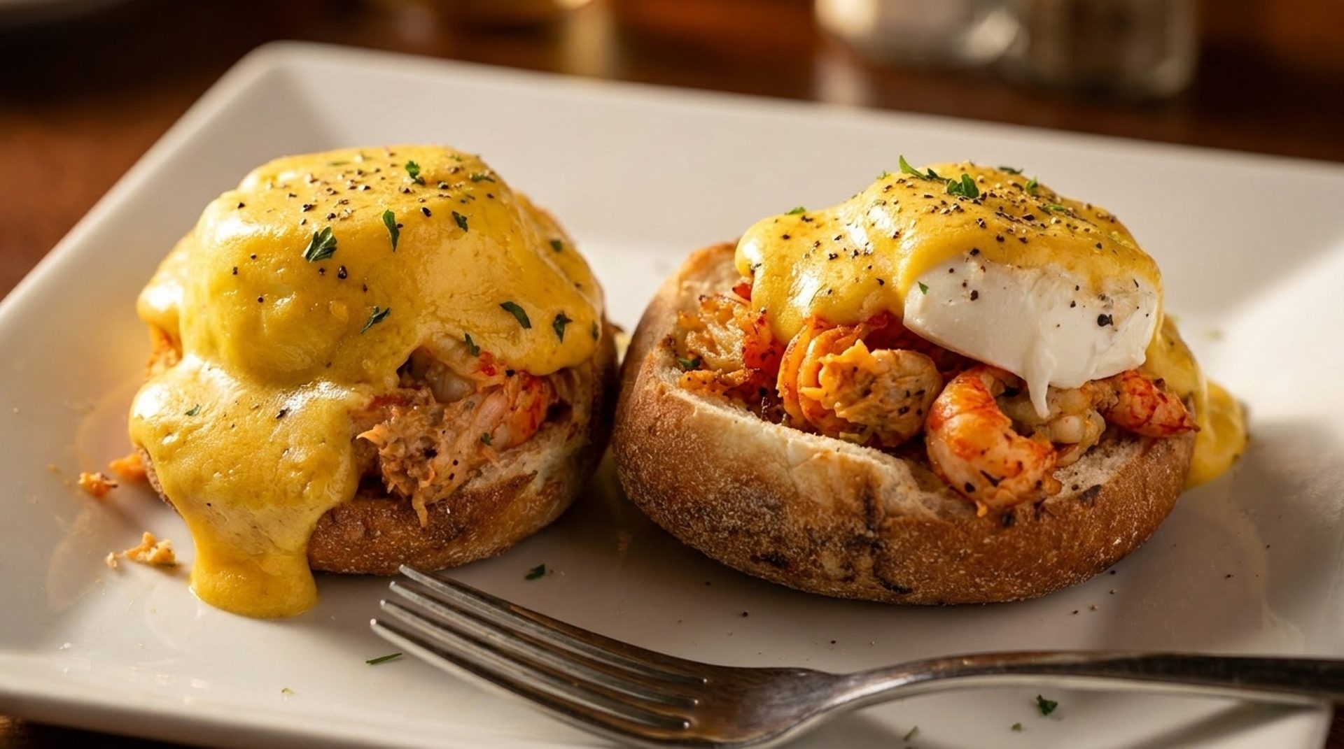Shrimp & Grits, Eggs Benedict