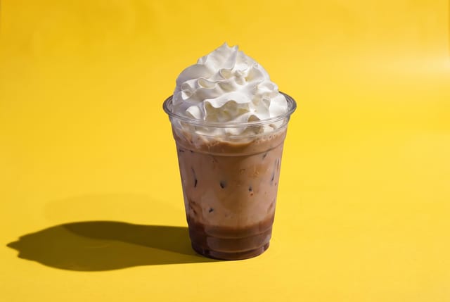 Chocolate Covered Strawberry Iced Latte